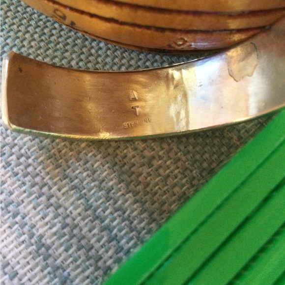 Vintage Native American Sterling Silver Cuff - Dual Dancing Kokopelli’s - Picture 9 of 12